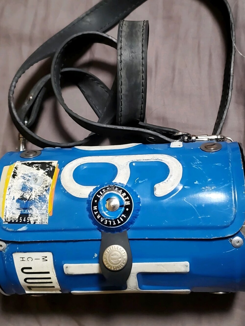 Detroit License Plate Purse w COA